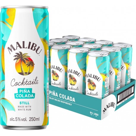 Malibu Rum & Pina Colada Can 250mL