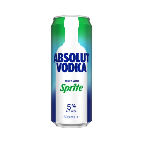 Absolut Vodka & Sprite 250ml