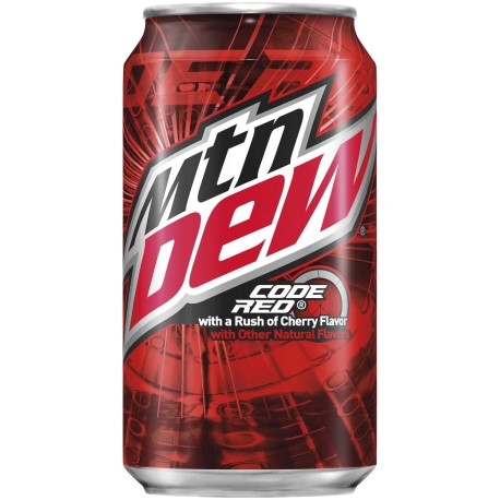 Mountain Dew Code Red Cherry Flavor 355ml