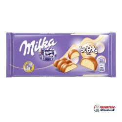 Σοκολάτα γάλακτος Milka bubbly 90gr