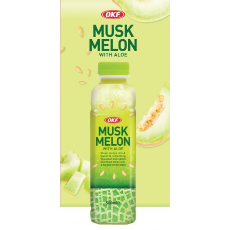 Χυμός Okf πεπόνι Aloe Vera 500ml