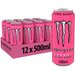 Monster Ultra Rosá SUGAR FREE 12 x 500ml