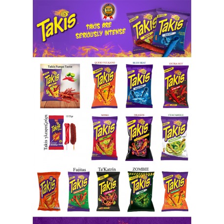 TAKIS SNACKS 90gr / 120gr / 140gr