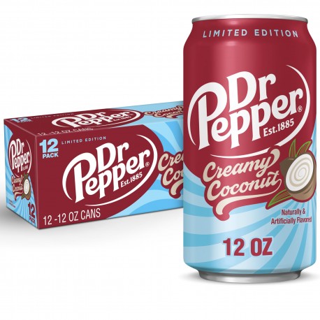 Dr Pepper Creamy Coconut Soda 355ml