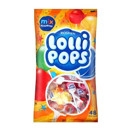 Roshen lollipops cocktail fruit mix 920gr