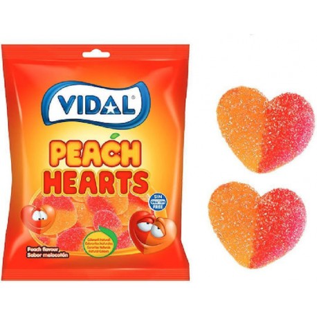 Vidal Peach Hearts 113g