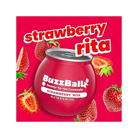 BuzzBallz – Strawberry Rita 13,5% 200ml