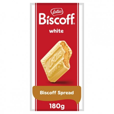Lotus Biscoff White Chocolate with Biscoff Cream 180g