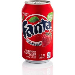 Fanta Strawberry, 12 Fl Oz, 12 Pack