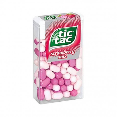 Tic Tac Καραμέλες με Γεύση Φράουλα 18gr
